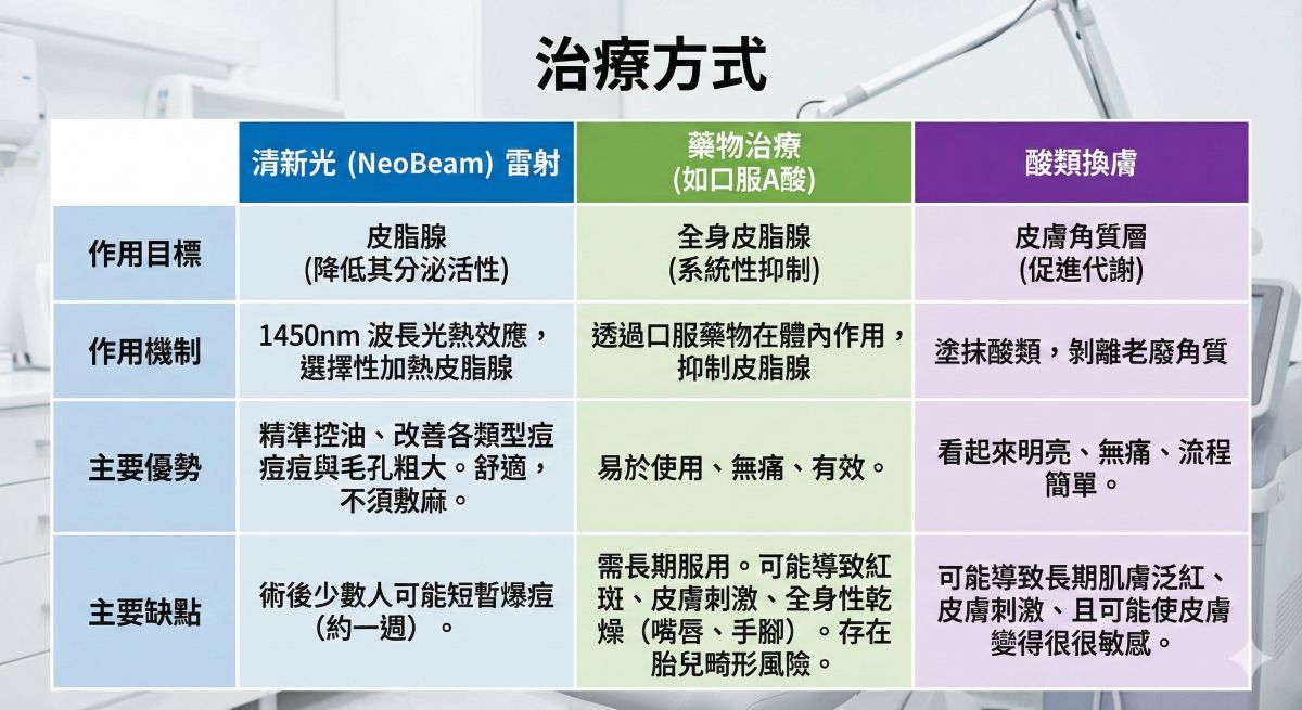 清新光與其他除痘療程差在哪？