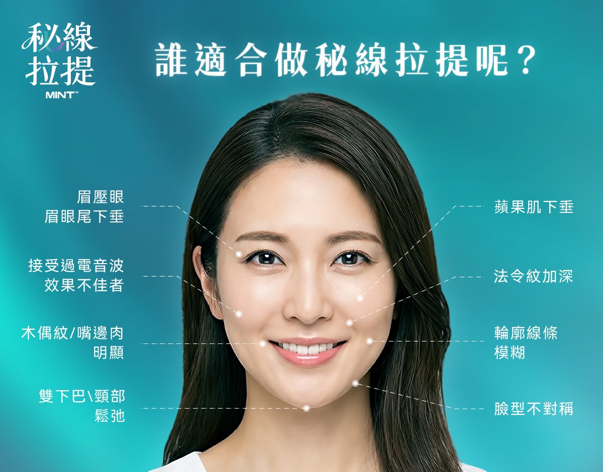 秘線拉提線材結構與倒鉤設計示意