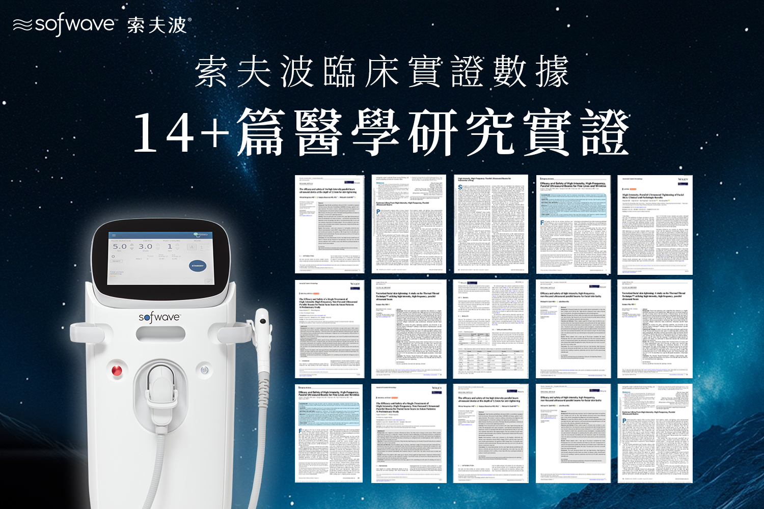 索夫波累積超過 14 篇醫學研究文獻的實證資料